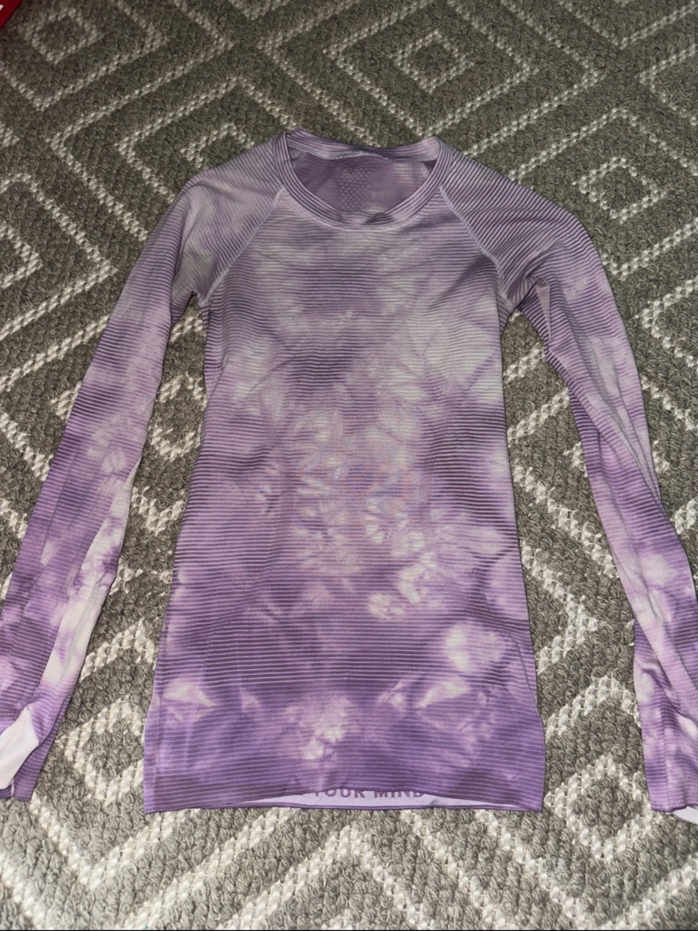 Lululemon Swiftly Tech Long Sleeve Purple Tie Dye